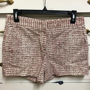 Red/white pattern Ann Taylor shorts size 2